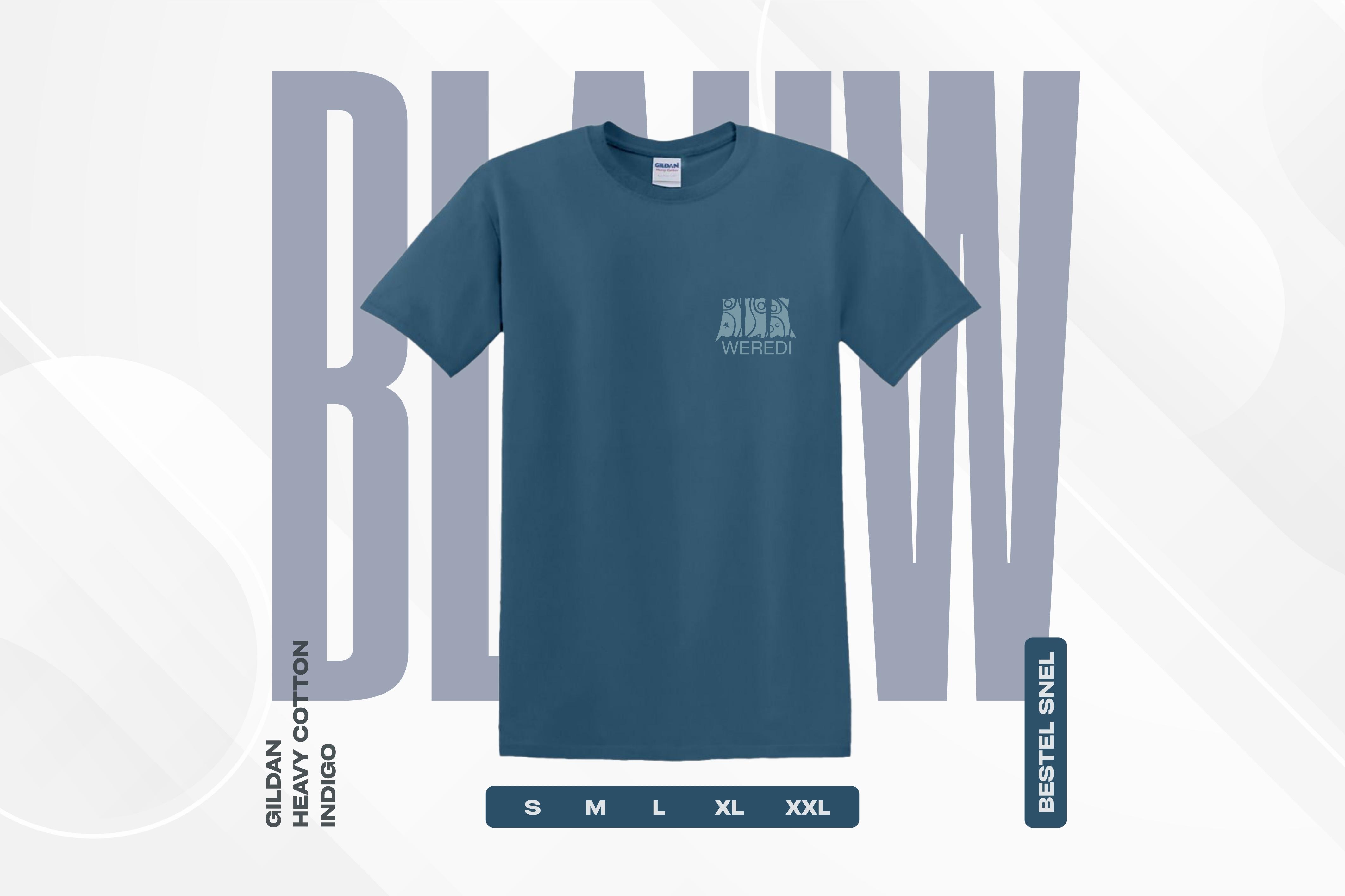 T-SHIRT - BLAUW