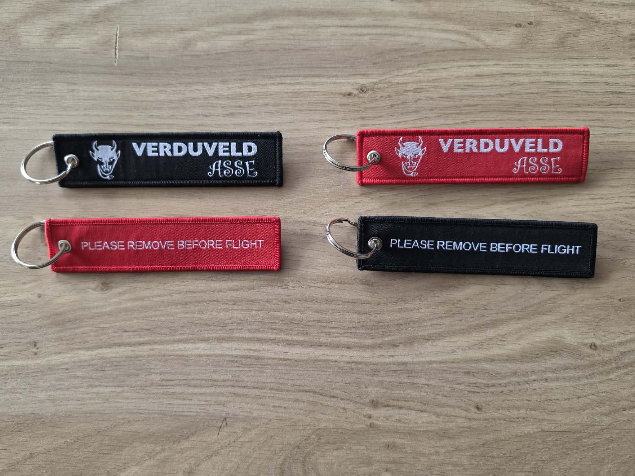 Sleutelhanger Rood/Zwart