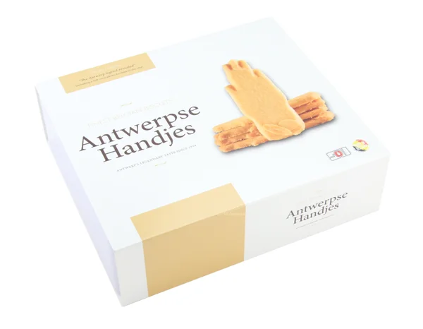 Antwerpse Handjes - koekjes in luxe blik (+/- 385g)