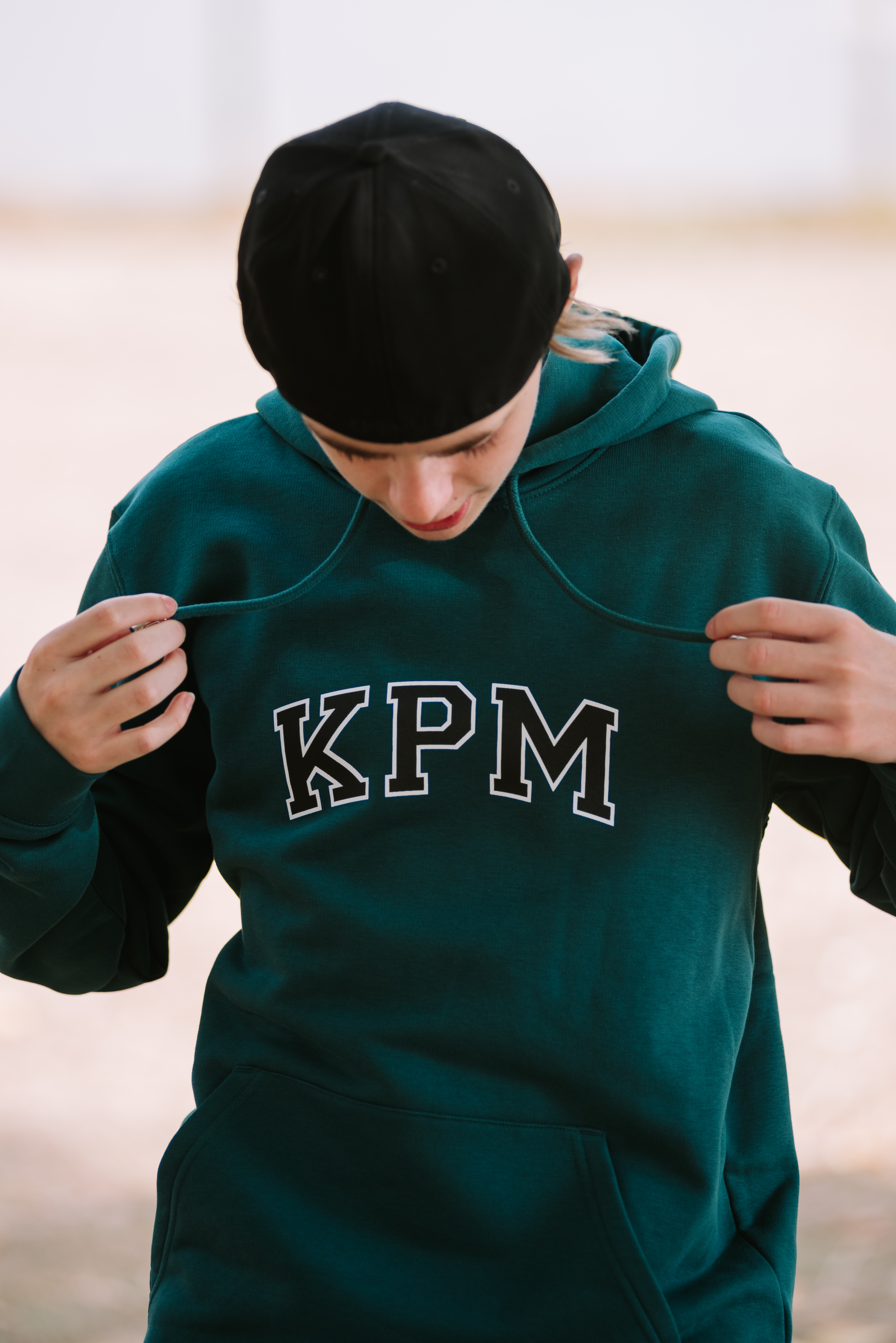 Hoodie College groen